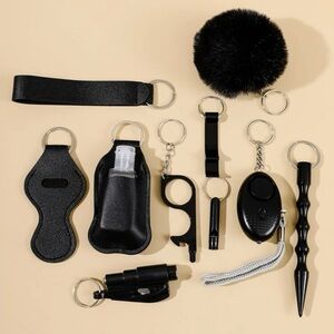10 piece safety keychain set